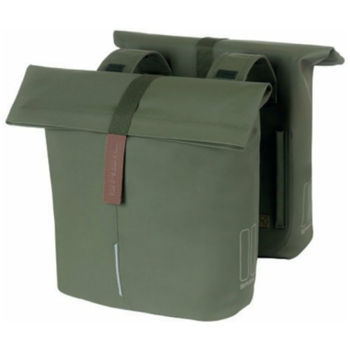 Basil Tas City 28-32L Dubbel Achter Moss Green