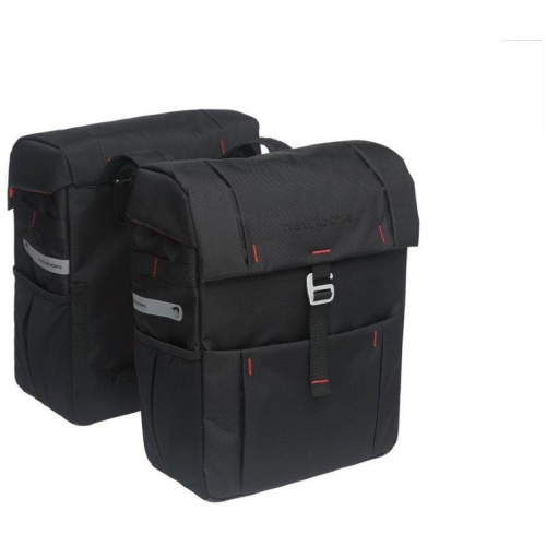 New Looxs Tas Vigo 37L Dubbel Achter Black