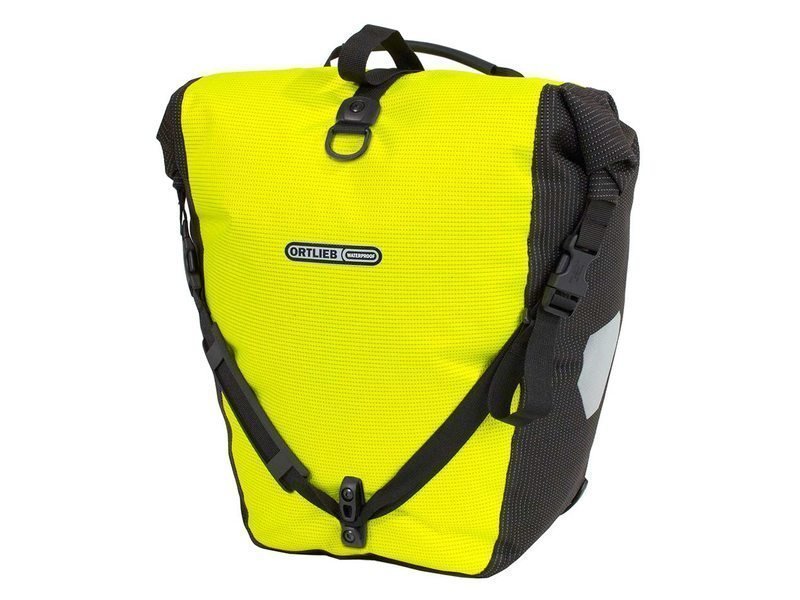 Ortlieb Tas backroller hivis single f5504 geel fluo/zwart Yellow