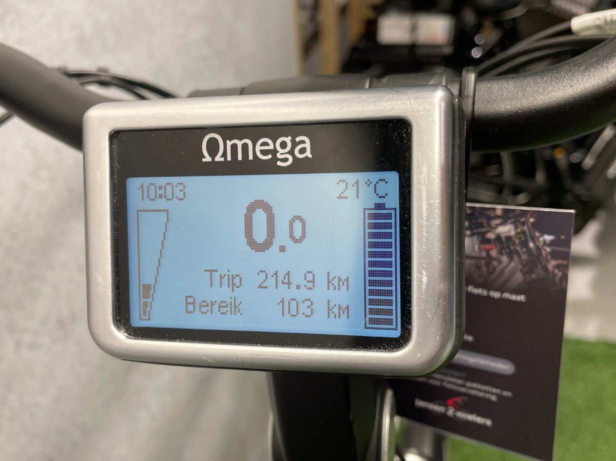 Rih X-Omega 3 (incl. 500Wh accu) (6) Mat Zilverblauw Dames 2022 - Afbeelding 5