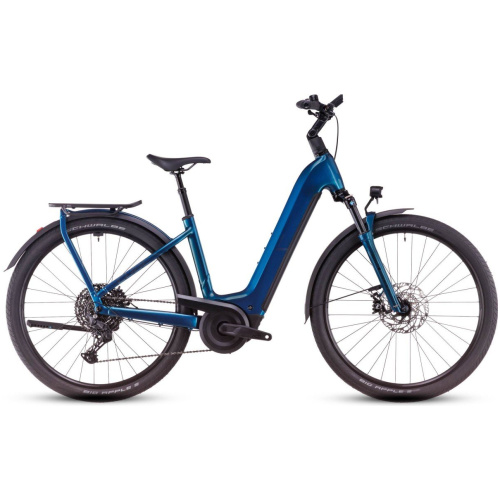Cube KATHMANDU HYBRID EX Electricblue/chrome LAGEINSTAP 2025