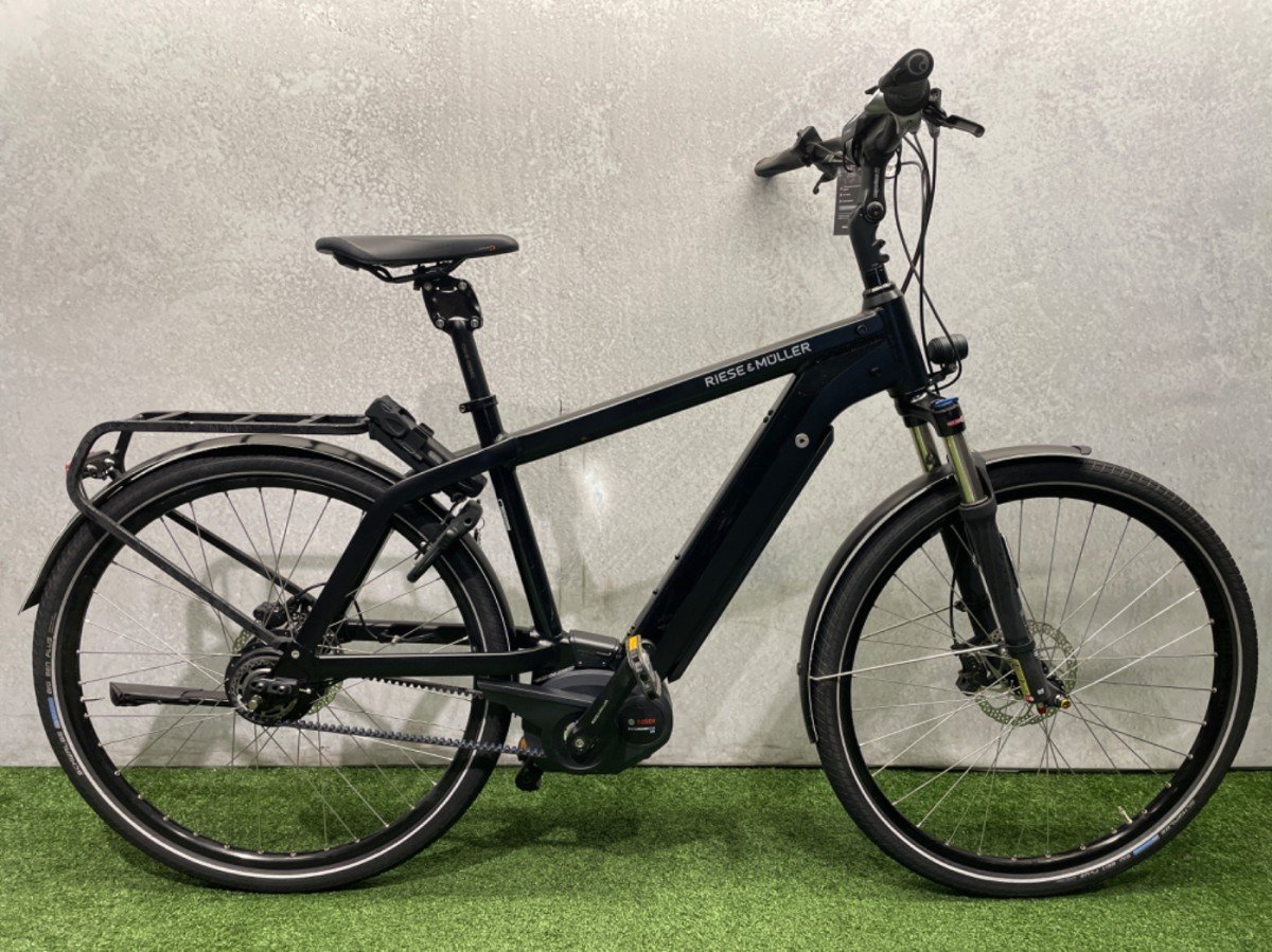 Riese & Muller Charger vario 447Wh. Mat Zwart Heren 2019