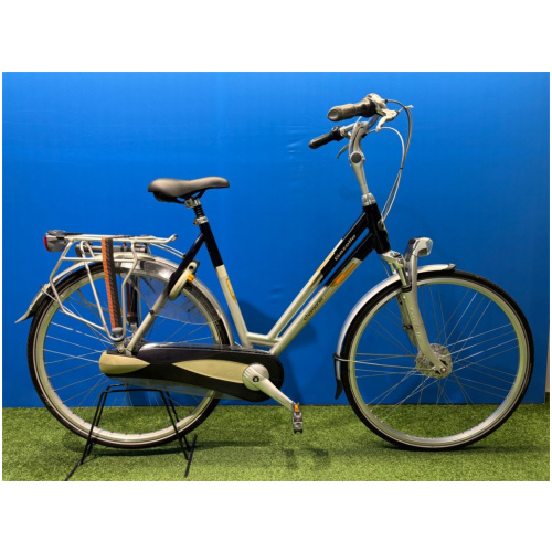 Gazelle Chamonix excellent Zilver Blauw Dames