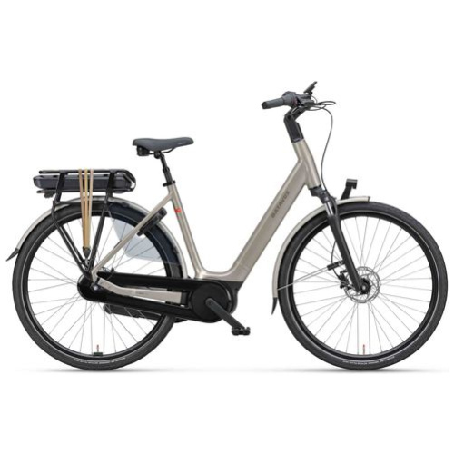 Batavus Finez E-Go Active Plus N8 Champagne Goud Lageinstap 2024