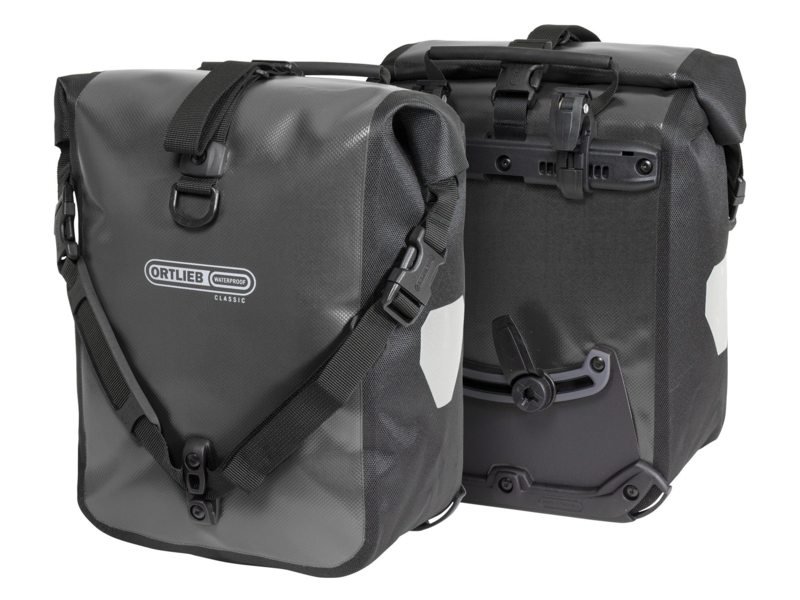 Ortlieb Tas Roller Classic Q2.1 25L Dubbel Voorvork Asphalt/Black Speciaal Grijs - Afbeelding 5