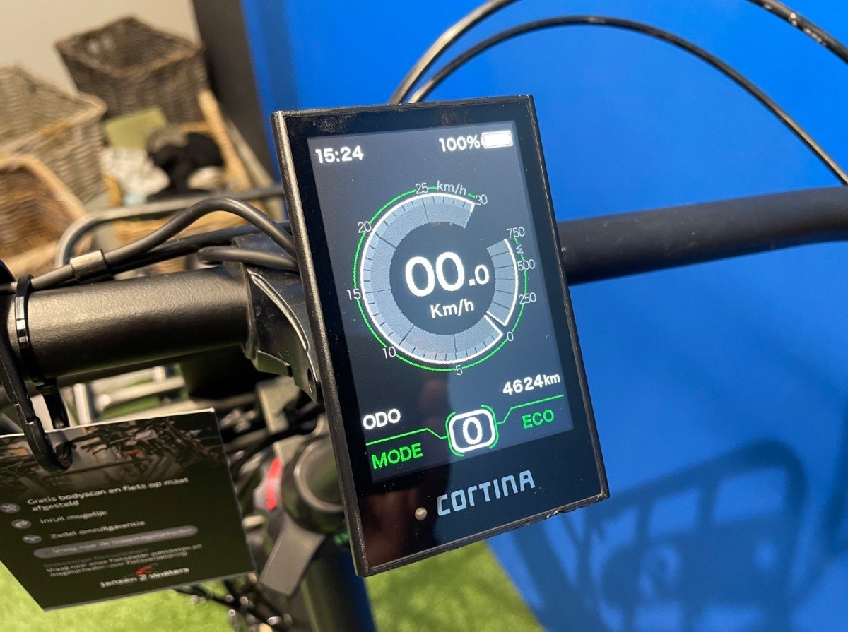 Cortina E-U4 Transport (750 wh accu nieuw) Zwart Dames 2020 - Afbeelding 5