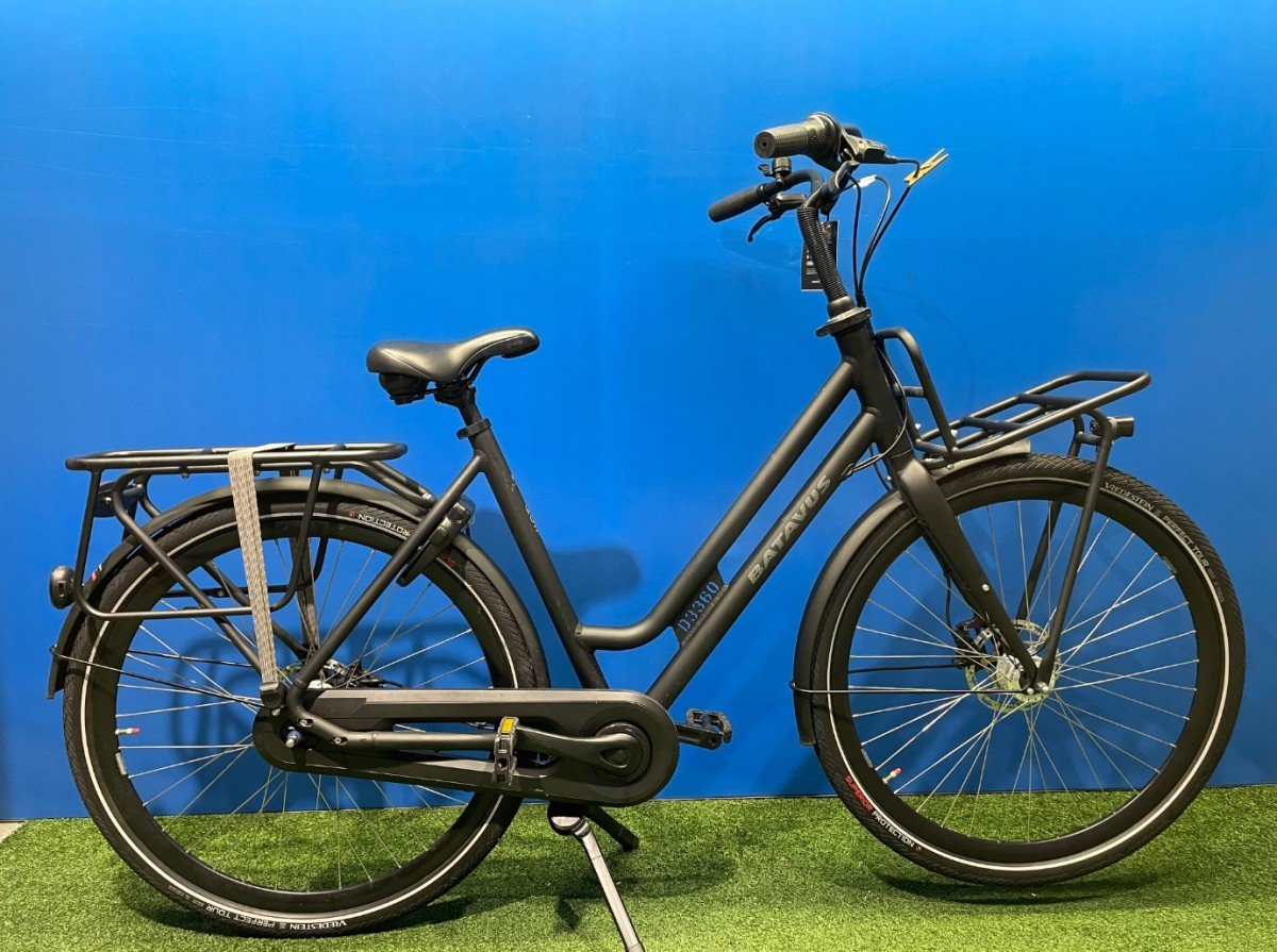 Batavus Quip Extra Cargo Zwart Mat Dames 2023