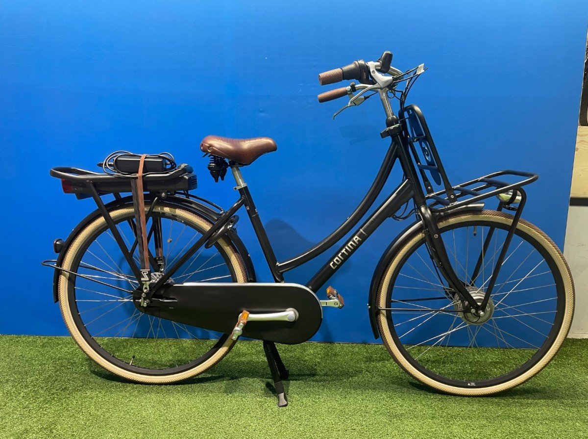 Cortina E-U4 Transport * NIEUWE ACCU 500Wh Jet Black Dames 2020