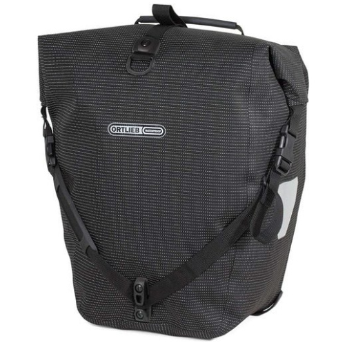 Ortlieb Tas Back Roller High-Vis QL2.1 20L Enkel Achter Reflective Zwart