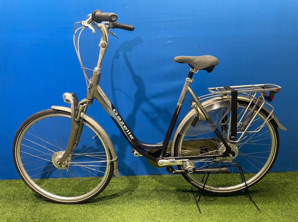 Gazelle ORANGE extra Grijs Blauw Lage instap 2014 - Afbeelding 4