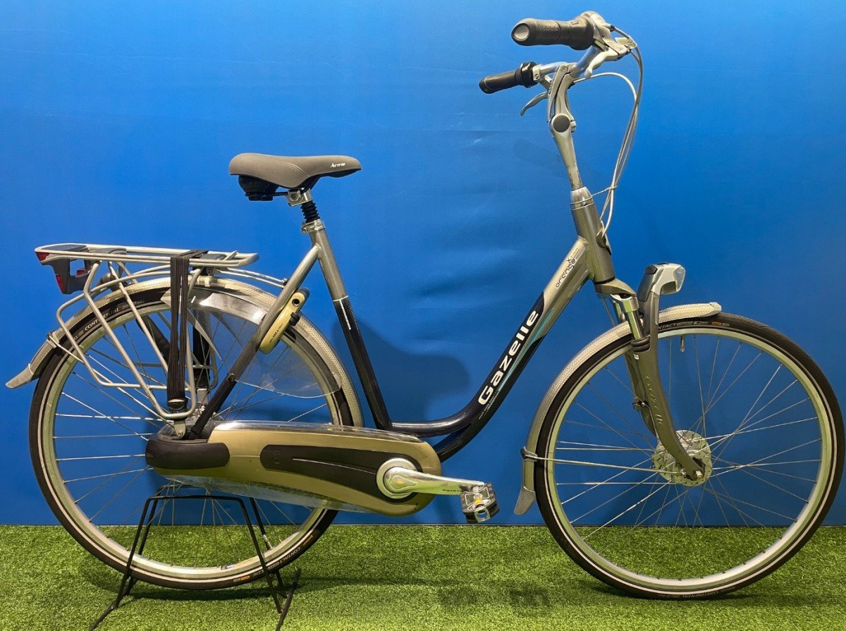 Gazelle ORANGE extra Grijs Blauw Lage instap 2014 - Afbeelding 3