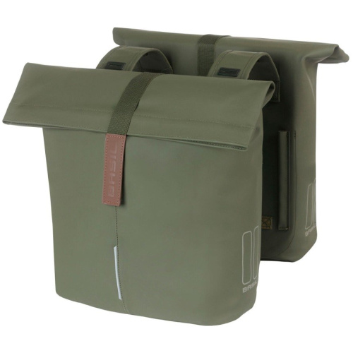 Basil Tas City 28-32L Dubbel Achter Moss Green