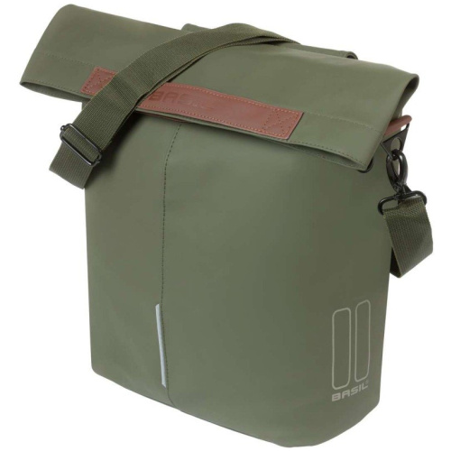Basil Tas City Shopper 14L Enkel Achter Moss Green