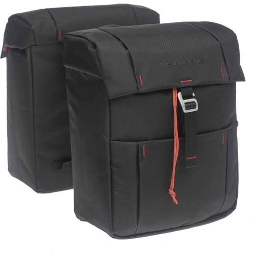 New Looxs Tas Vigo 37L Dubbel Achter Black