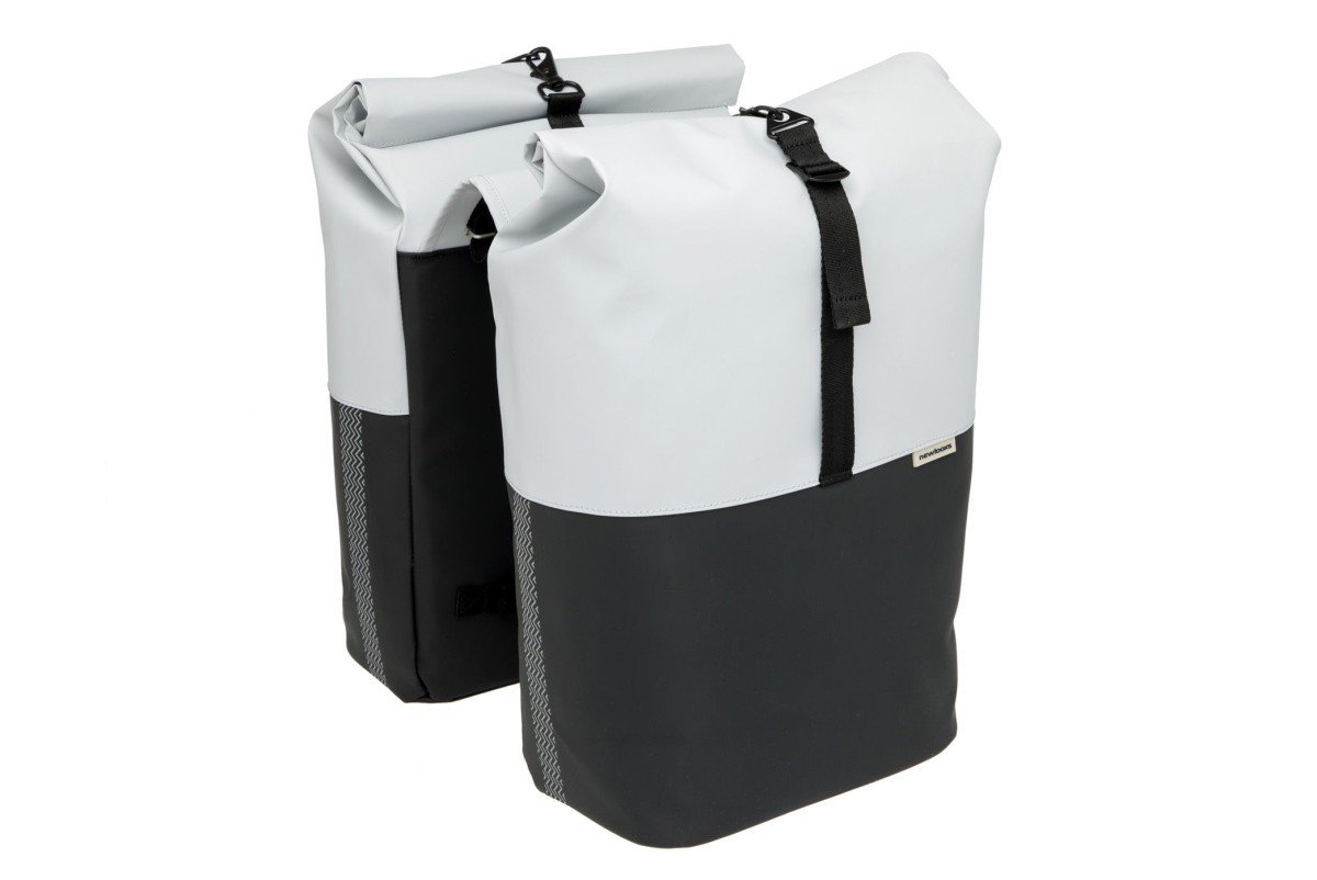 New Looxs Tas Nyborg 34L Dubbel Achter Light Grey/Zwart Light Grey/Black