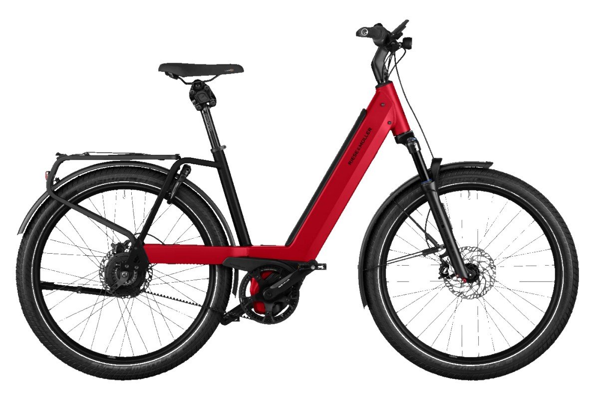 Riese & Muller Nevo4 GT Vario / KIOX300 / 750WH Dynamic Red Metallic Dames 2025