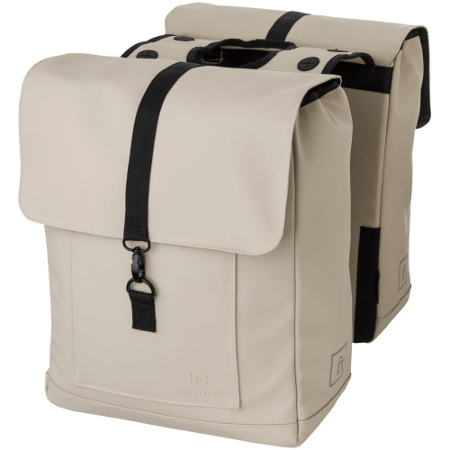 Fastrider Fr jaxx ii dubbele fietstas trend taupe Grijs