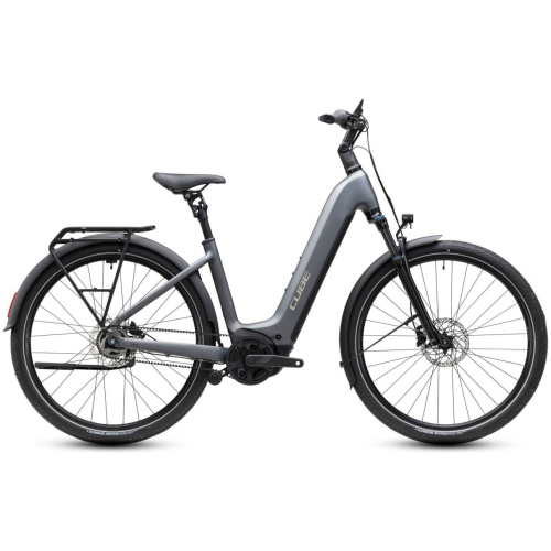 Cube TOURING HYBRID DELUXE SLX 800 SLABGREY/CHROME Dames 2027