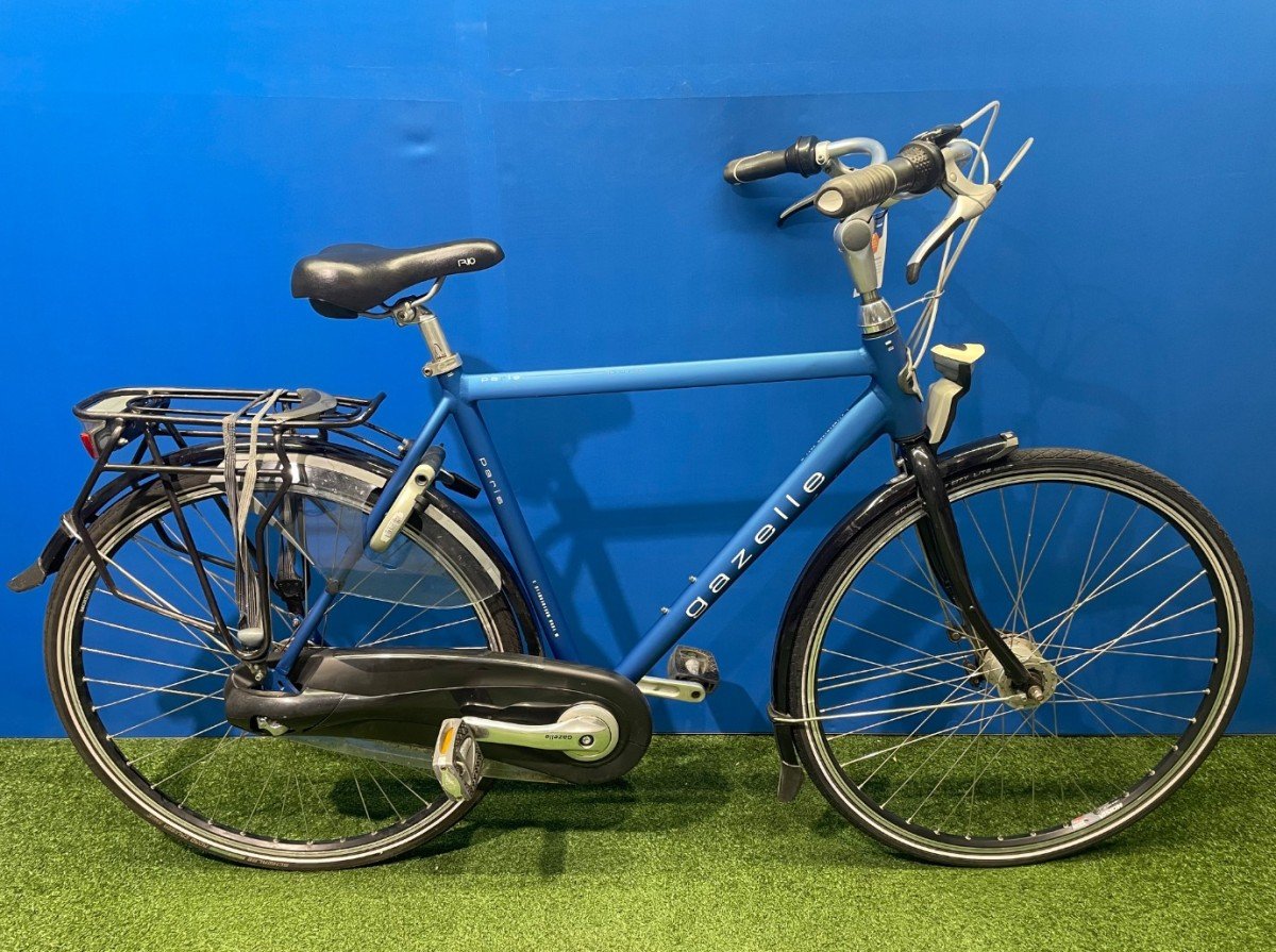 Gazelle Paris C3 Mat Blauw Heren