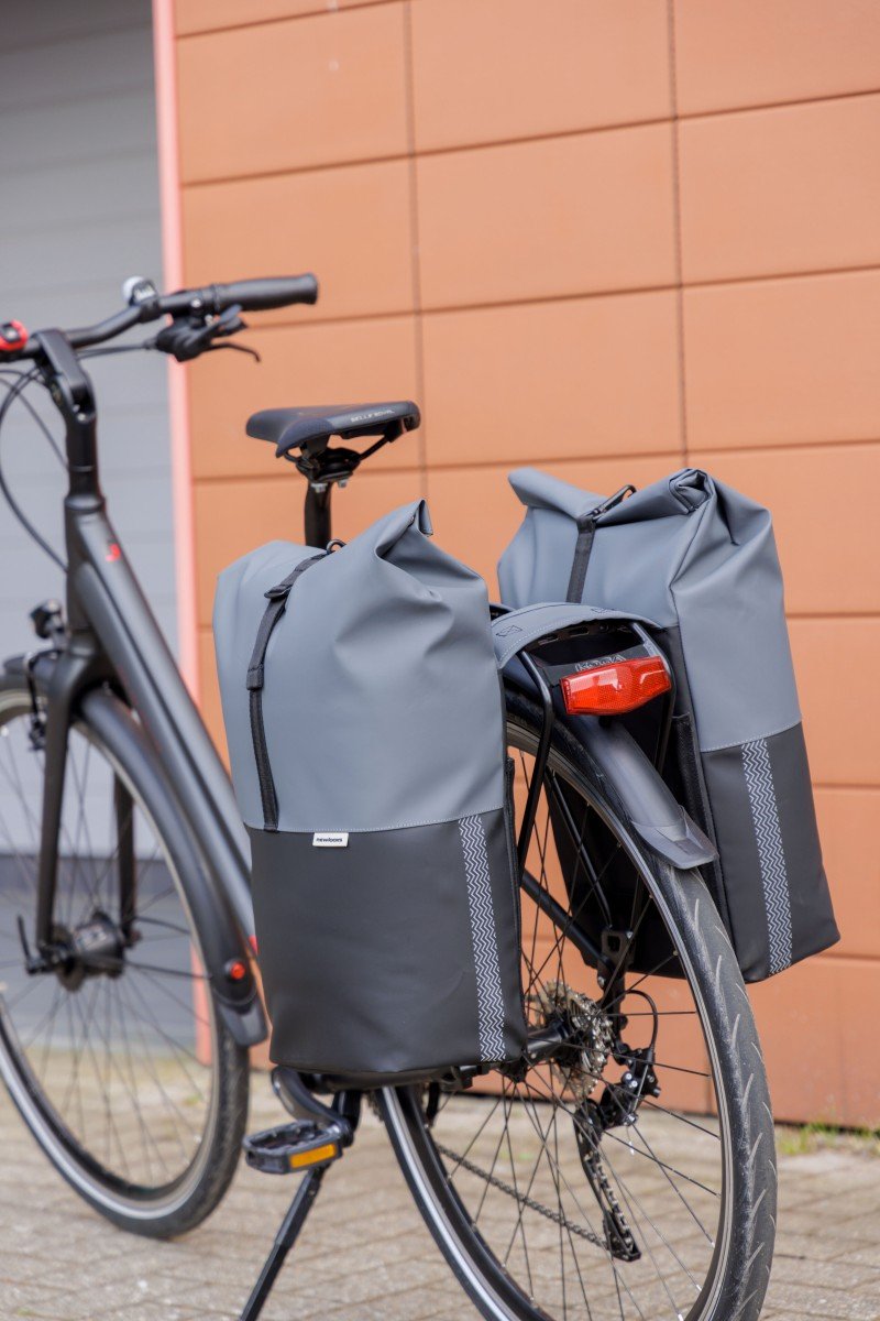 New Looxs Tas Nyborg 34L Dubbel Achter Dark Grey/Zwart Dark Grey/Black - Afbeelding 3