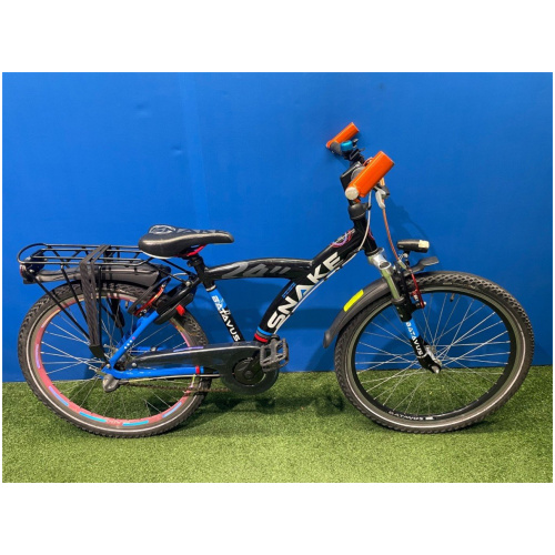 Batavus Snake 24 inch Zwart/blauw Jongens 2020
