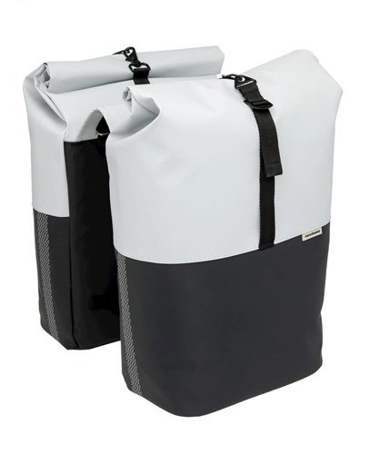 New Looxs Tas Nyborg 34L Dubbel Achter Light Grey/Zwart Light Grey/Black - Afbeelding 2