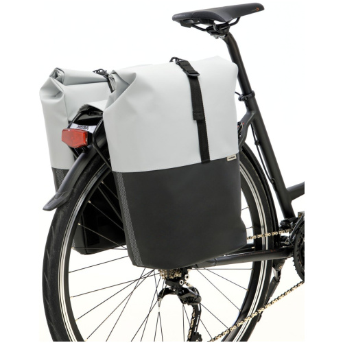 New Looxs Tas Nyborg 34L Dubbel Achter Light Grey/Zwart Light Grey/Black