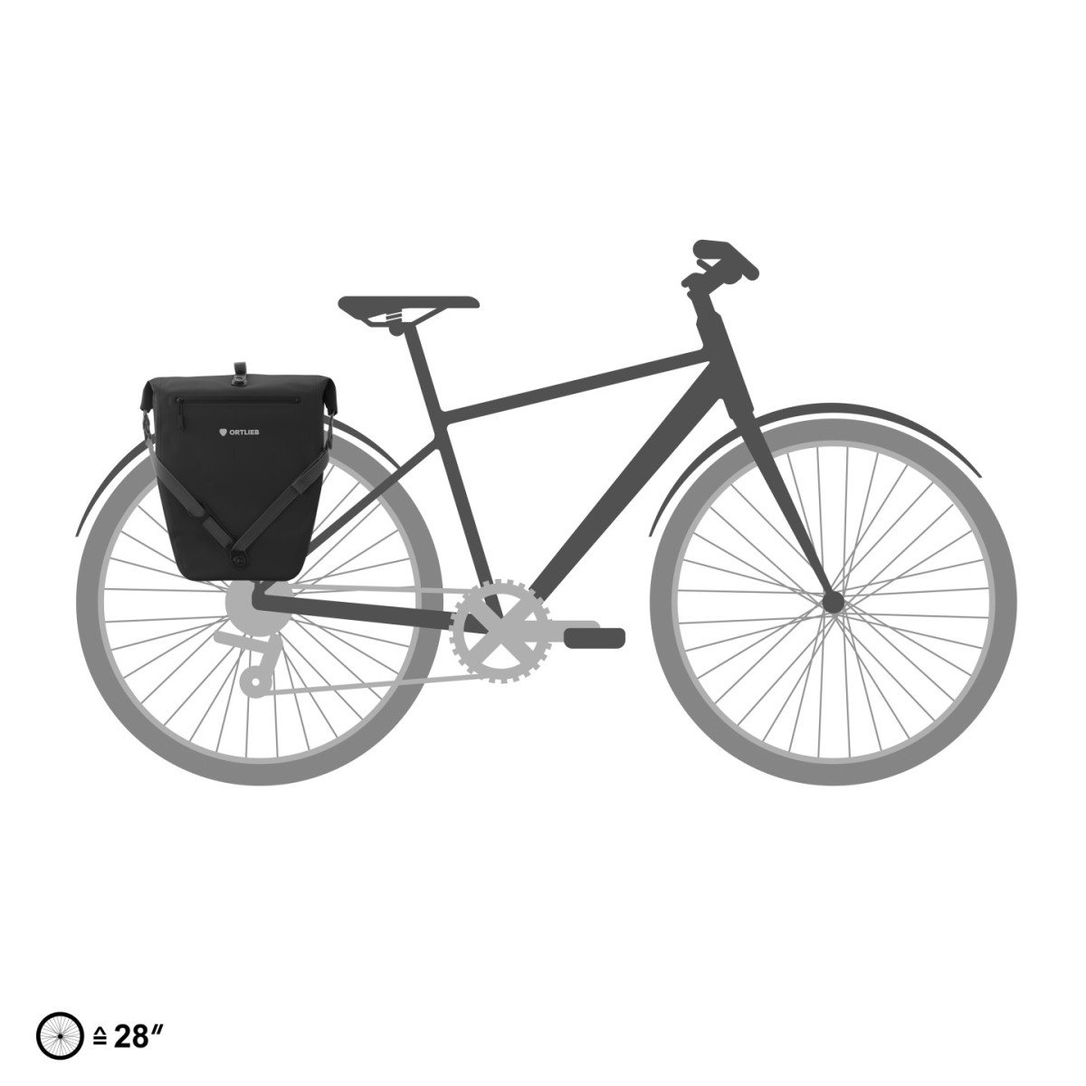 Ortlieb Back-Roller QL2.2 20 L Zip Pocket Zwart - Afbeelding 4