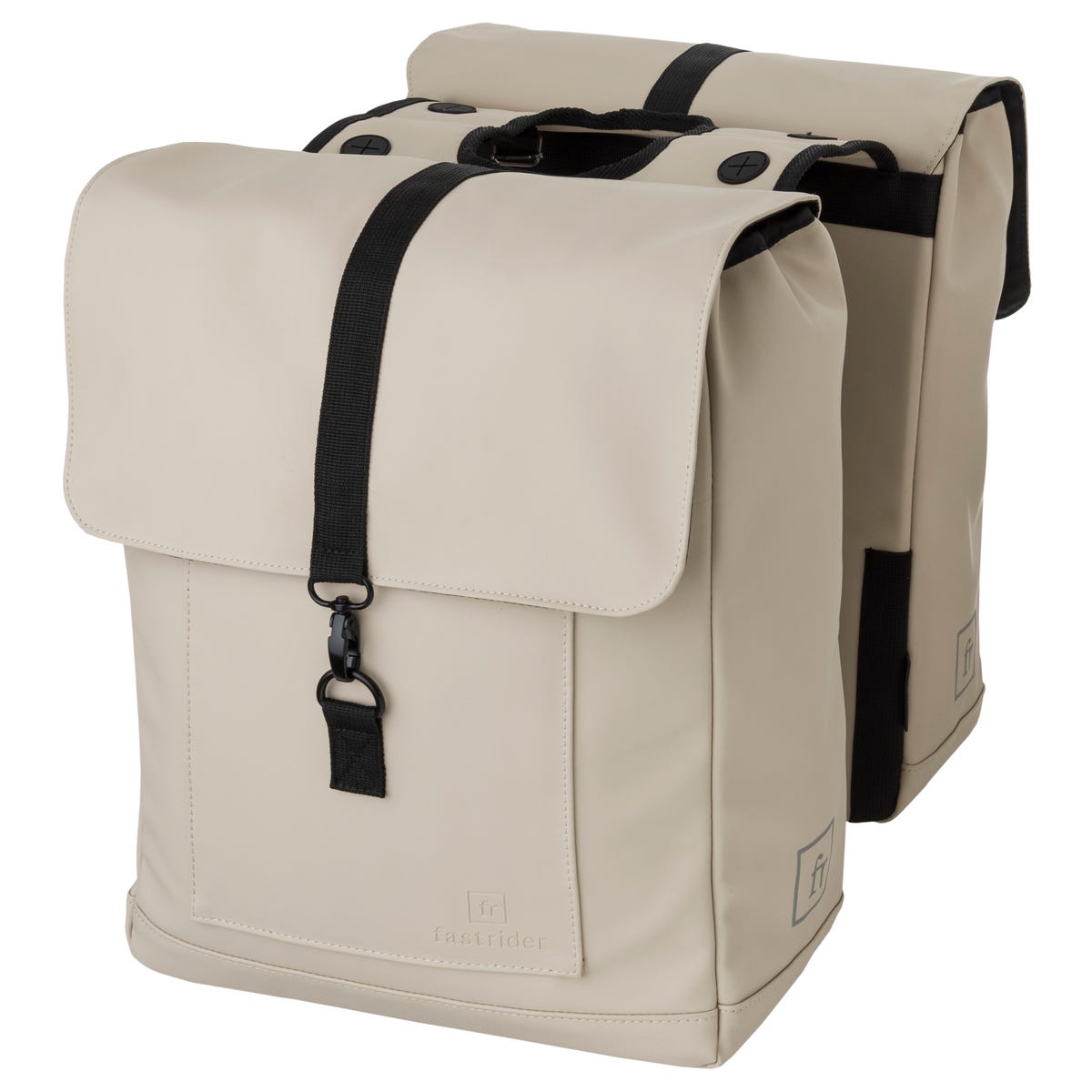 Fastrider Fr jaxx ii dubbele fietstas trend taupe Grijs - Afbeelding 2