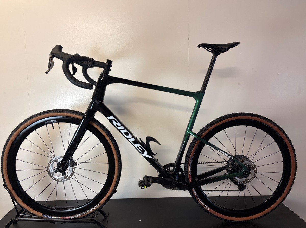 Ridley Kanzo Adventure GRX800 DI2 1x11 D1114As Black Black Stellargreen White Gloss Heren 2024 - Afbeelding 6